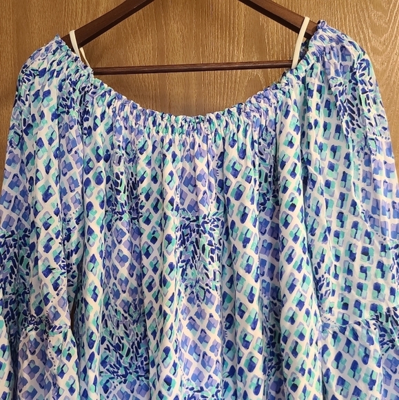 Lilly Pulitzer Nevie Toe In Off The Shoulder Dress - Picture 5 of 10
